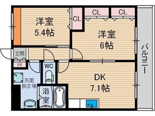 パルハイム郡山の物件間取画像